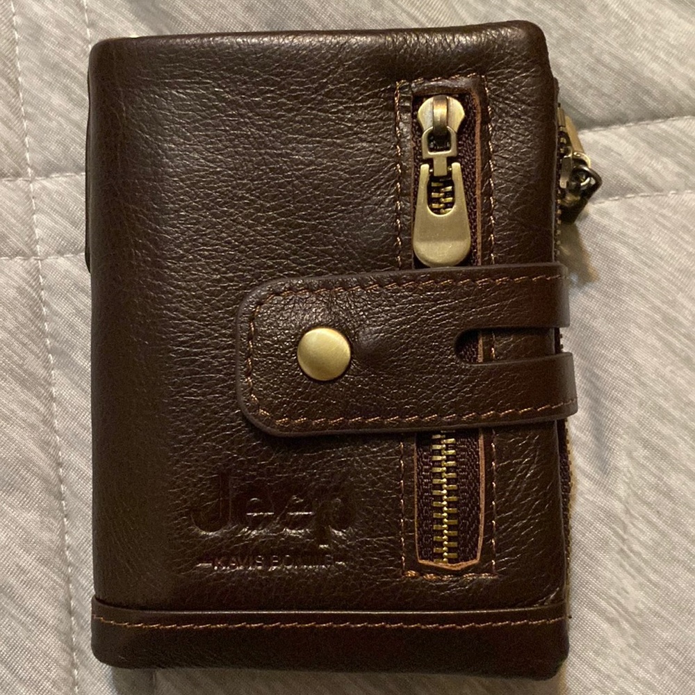 Brown Jeep wallet